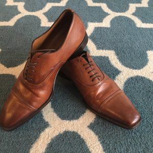Men's Brown Santoni Halbert Oxfords - 8.5D